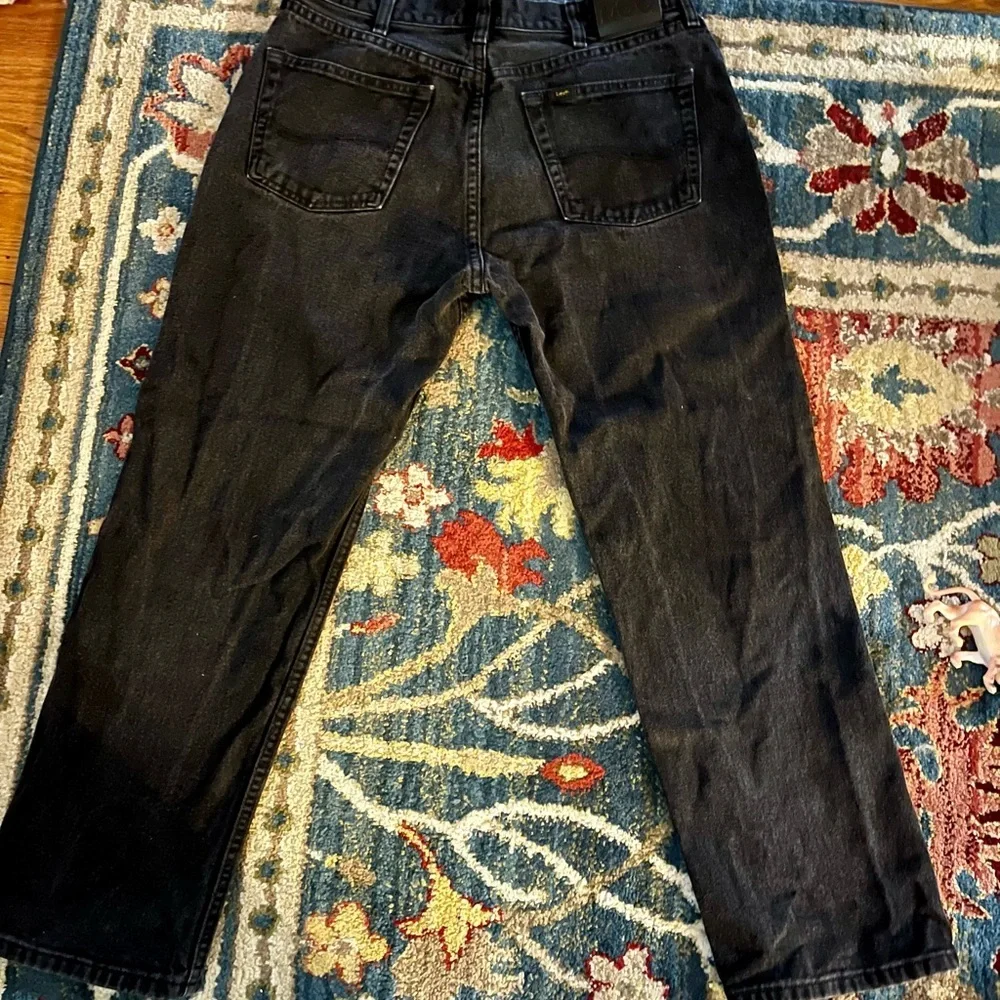 Lee Men's Black Relaxed Straight Jeans Size 34 X 30